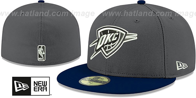 Thunder 'SHADER MELT-2' Grey-Navy Fitted Hat by New Era