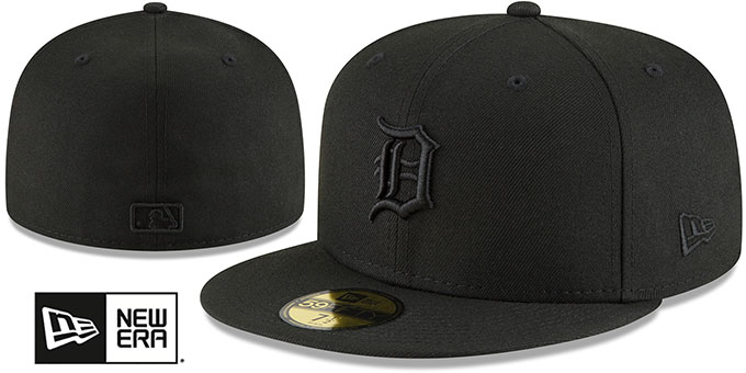 Tigers 'BLACKOUT' Fitted Hat by New Era
