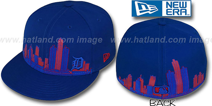 Tigers 'CITY DEEP-SKYLINE' Royal Fitted Hat by New Era