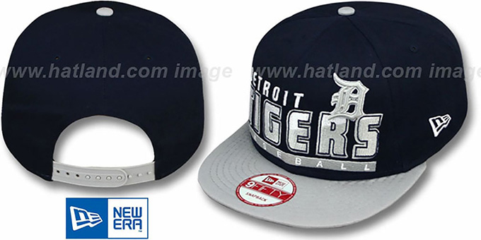 Tigers 'SLICE-N-DICE SNAPBACK' Navy-Grey Hat by New Era