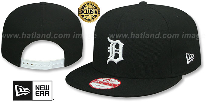Tigers 'TEAM-BASIC SNAPBACK' Black-White Hat by New Era