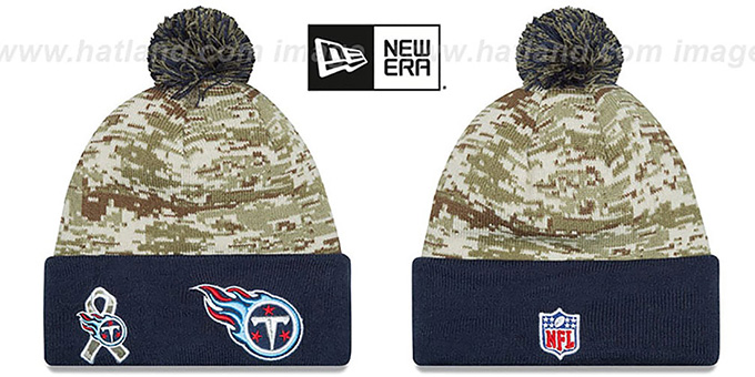 Titans '2015 SALUTE-TO-SERVICE' Knit Beanie Hat by New Era