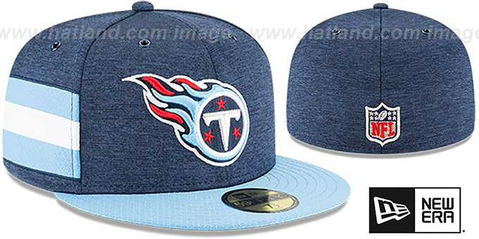 Tennessee Titans HOME ONFIELD STADIUM Navy-Sky Fitted Hat
