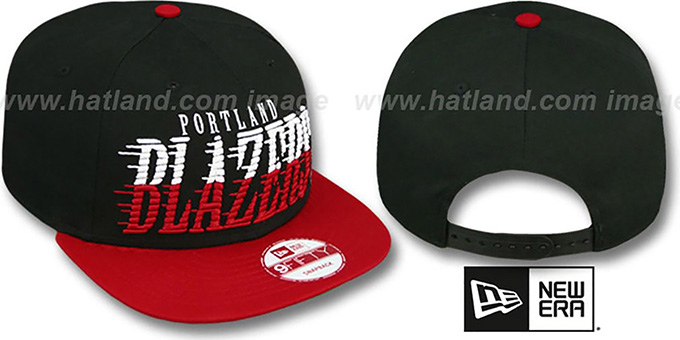 Trailblazers 'SAILTIP SNAPBACK' Black-Red Hat by New Era