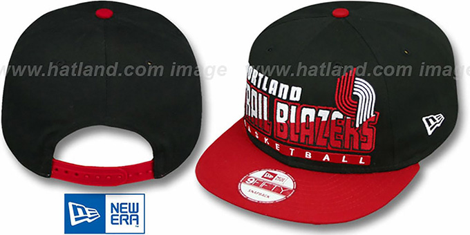 Trailblazers 'SLICE-N-DICE SNAPBACK' Black-Red Hat by New Era