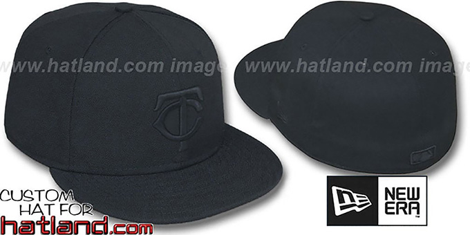 Twins 'BLACKOUT' Fitted Hat by New Era