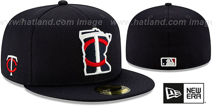 Twins 'DASHMARK BP' Navy Fitted Hat by New Era
