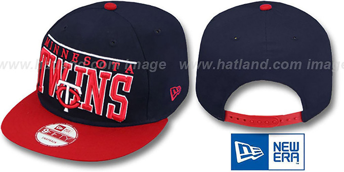 Twins 'LE-ARCH SNAPBACK' Navy-Red Hat by New Era