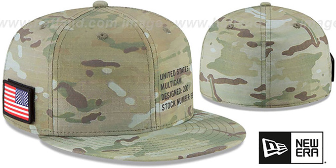 United States 'COUNTRY CAMO' Woodland Fitted Hat by New Era