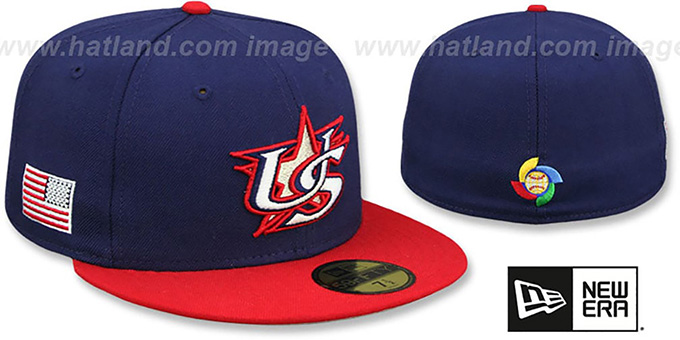 United States 'PERFORMANCE WBC-2' ROAD Hat by New Era