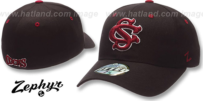 USC COCKS 'DH' Fitted Hat by ZEPHYR - black