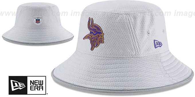 Vikings '2018 NFL TRAINING BUCKET' Grey Hat by New Era