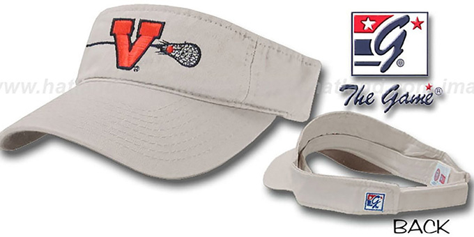 Virginia 'LACROSSE' Visor by the Game - stone