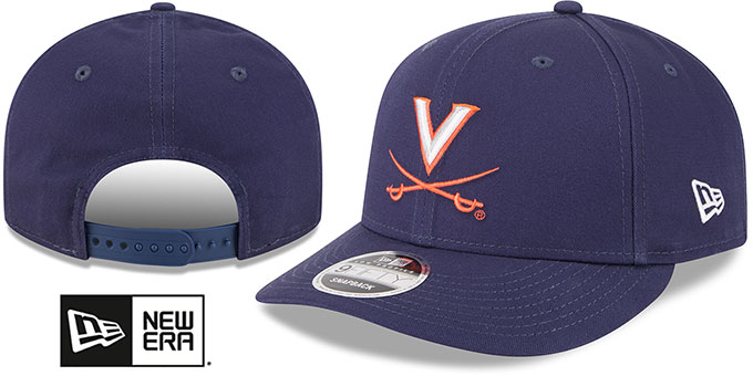 Virginia 'LOW-CROWN TEAM-BASIC SNAPBACK' Navy Hat by New Era