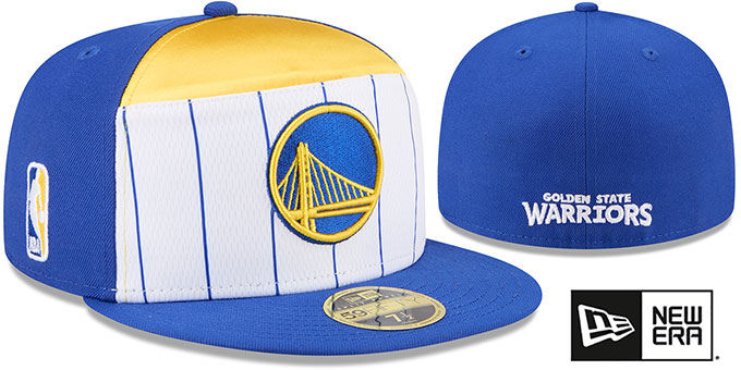 Warriors '2025-26 NBA SPLIT PANEL TIP OFF' Fitted Hat by New Era