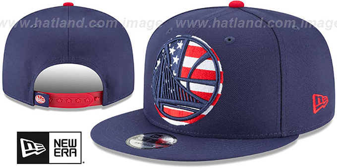 Warriors 'FLAG FILL INSIDER SNAPBACK' Navy Hat by New Era