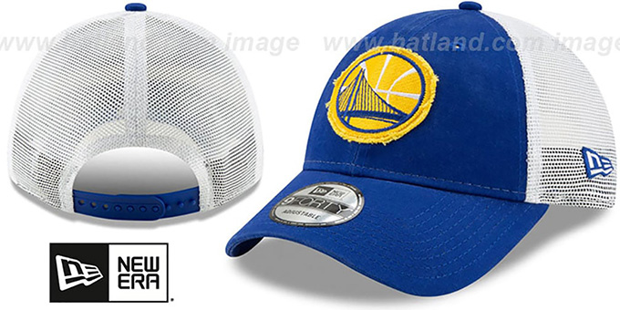 Warriors 'FRAYED LOGO TRUCKER SNAPBACK' Hat by New Era