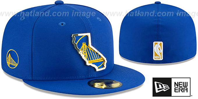 Warriors 'GOLD STATED INSIDER' Royal Fitted Hat by New Era
