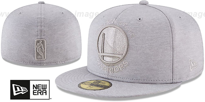 Warriors 'MEGATONE' Grey Shadow Tech Fitted Hat by New Era