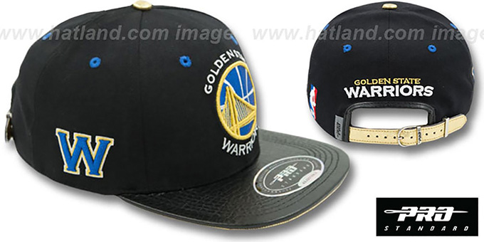 Warriors 'TEAM-BASIC STRAPBACK' Black Hat by Pro Standard
