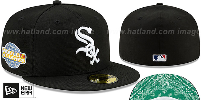 White Sox 'BANDANA KELLY BOTTOM' Black Fitted Hat by New Era