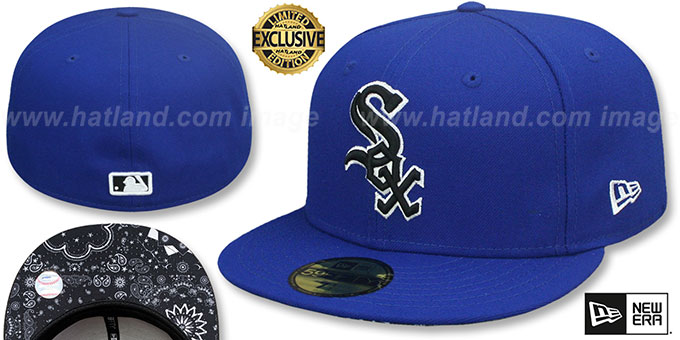White Sox 'BLACKDANA BOTTOM' Royal Fitted Hat by New Era