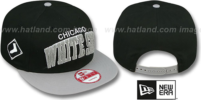 White Sox 'CHENILLE-ARCH SNAPBACK' Black-Grey Hat by New Era