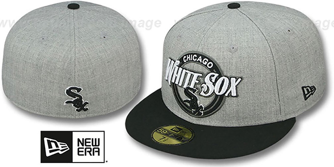 White Sox 'CIRCLE-CLOSER' Grey-Black Fitted Hat by New Era