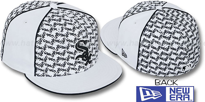 White Sox 'LOS-LOGOS' White-Black Fitted Hat by New Era