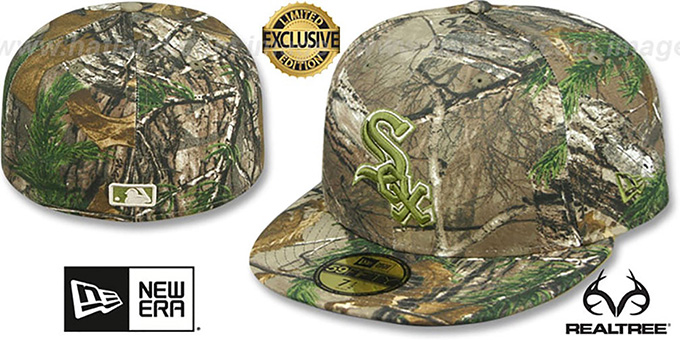 White Sox 'MLB TEAM-BASIC' Realtree Camo Fitted Hat by New Era
