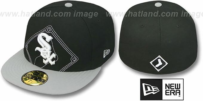 White Sox 'NEW MIXIN' Black-Grey Fitted Hat by New Era