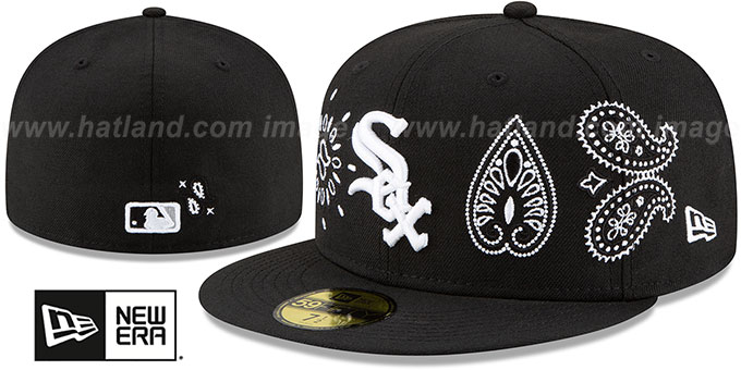 White Sox 'PAISLEY ELEMENTS' Black Fitted Hat by New Era