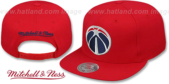 Washington Wizards BASIC-LOGO SNAPBACK Red Hat