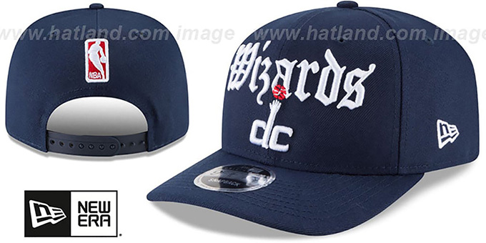 Wizards 'CLASSIC-CURVE SNAPBACK' Navy Hat by New Era