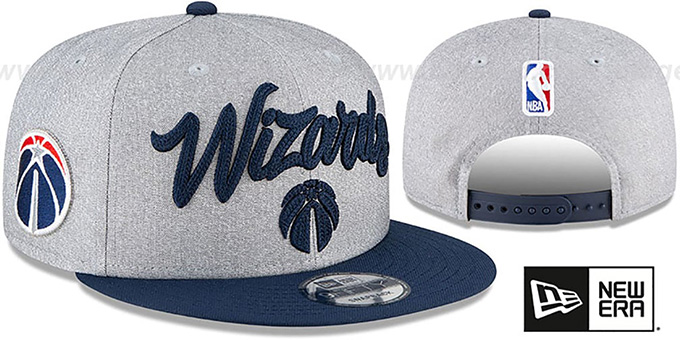 Wizards 'ROPE STITCH DRAFT SNAPBACK' Grey-Navy Hat by New Era