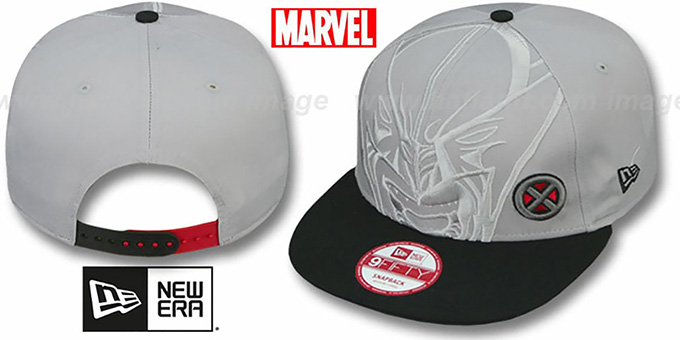 Wolverine 'OVERFACE SNAPBACK' Grey-Black Hat by New Era