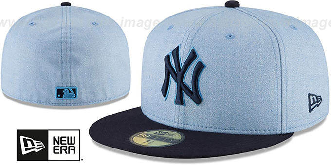 Yankees '2018 FATHERS DAY' Sky-Navy Fitted Hat by New Era
