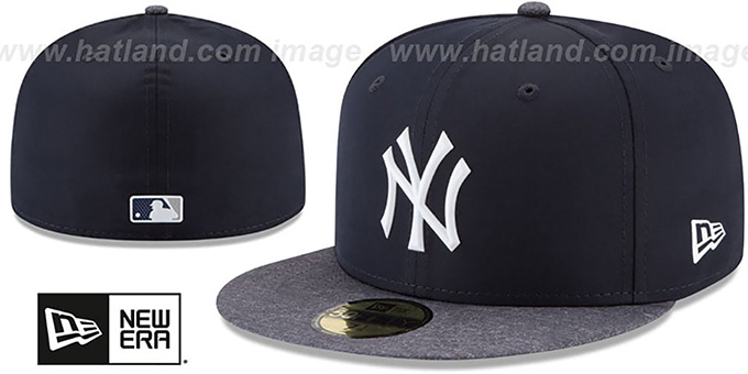 Yankees '2018 PROLIGHT-BP' ROAD Navy-Grey Fitted Hat by New Era