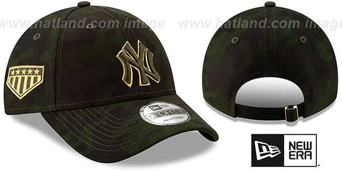 Yankees 2019 ARMED FORCES 'STARS N STRIPES STRAPBACK' Hat by New Era