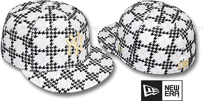 Yankees 'A-TOOTH' White-Black Fitted Hat by New Era