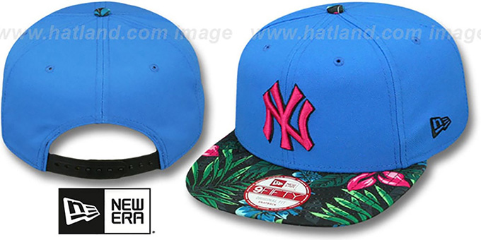 floral yankees hat