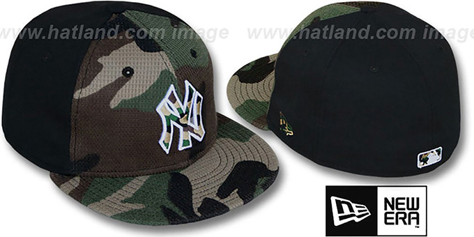 Yankees 'ARMY CAMO THERMAL PW' Army-Black Fitted Hat by New Era