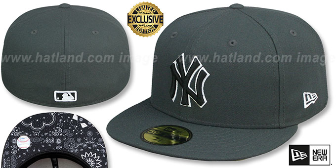Yankees 'BLACKDANA BOTTOM' Charcoal Fitted Hat by New Era