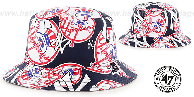 Yankees 'BRAVADO BUCKET' Hat by Twins 47 Brand