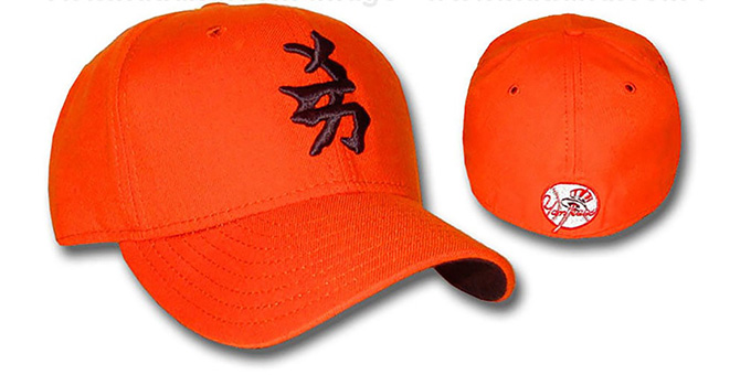 Yankees 'CHINESE' Orange-Navy Fitted Hat