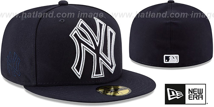 Yankees 'FRAME-FRONT' Navy Fitted Hat by New Era