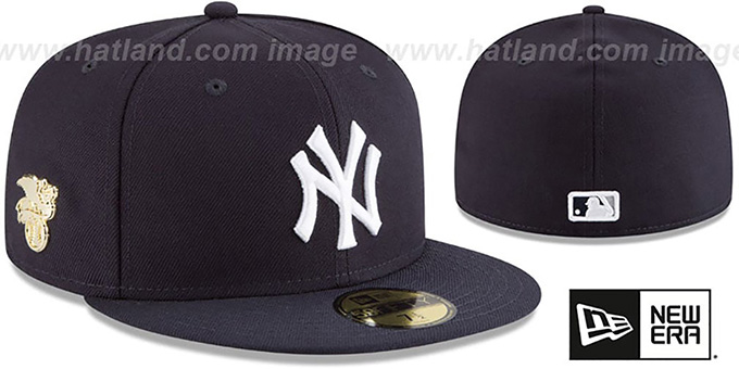 Yankees 'GILDED TURN' Navy Fitted Hat by New Era