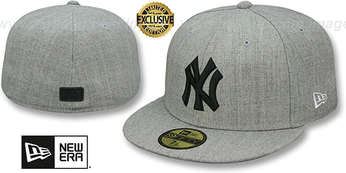 Yankees 'HEATHER-POP' Light Grey Fitted Hat by New Era