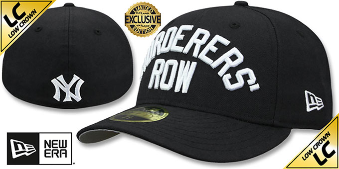 Yankees LOW-CROWN 'MURDERERS ROW' Black Fitted Hat by New Era