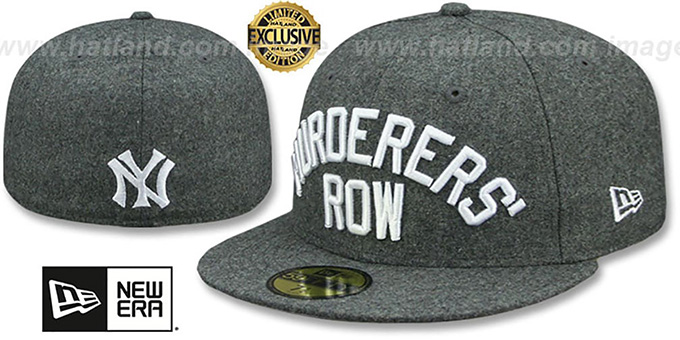 Yankees 'MURDERERS ROW' Melton Grey Fitted Hat by New Era